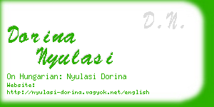 dorina nyulasi business card